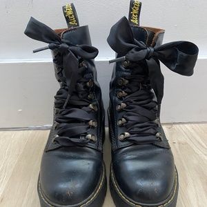 Doc Martens Black Leona Boots Size 7